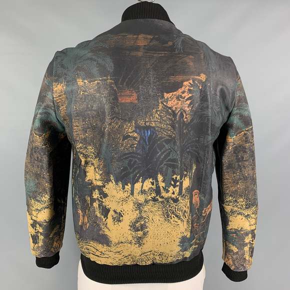 ETRO Multi-Color Print Polyester Blend Bomber Jacket - Picture 4 of 8